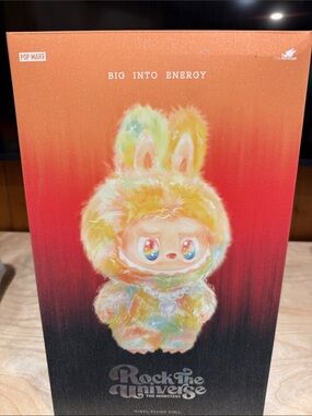 POP MART Rock the Universe 'Big Into Energy' Yellow Plush Vinyl Doll